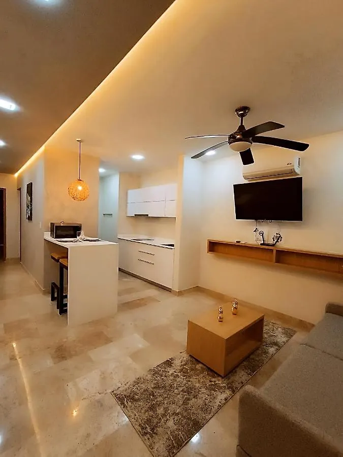 Cozy Condo 1Br Wifi & Gym Tulum Gaia Apartment